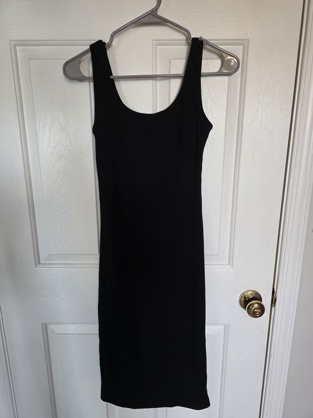 Classic Black Scoop Neck Women's Dress